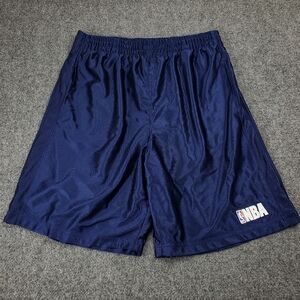 Vintage Y2K NBA Elevation Basketball Shorts Large Dazzle Shiny Shimmer Baggy